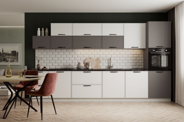 Модульная кухня Марта Белый Скин