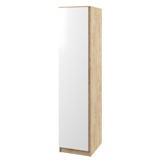 МС Марли Шкаф МШК 480.1/2 дуб бунратти/белый глянец