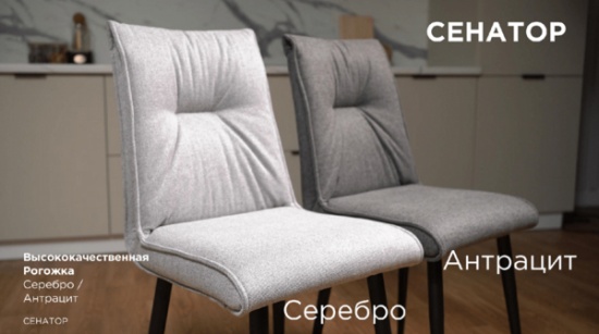 Стул Сенатор (2 шт) Антрацит