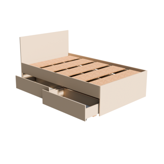 МС Мори Кровать КРМЯ 1200.1 Сатин