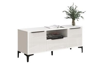 Тумба ТВ МС Кимберли Белый/ Белый Глянец