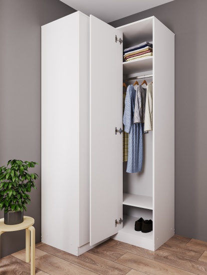 МС Мори Шкаф угловой МШУ 940 Белый