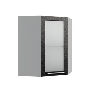 Верхний шкаф Олива Чёрный ПУС 550*550