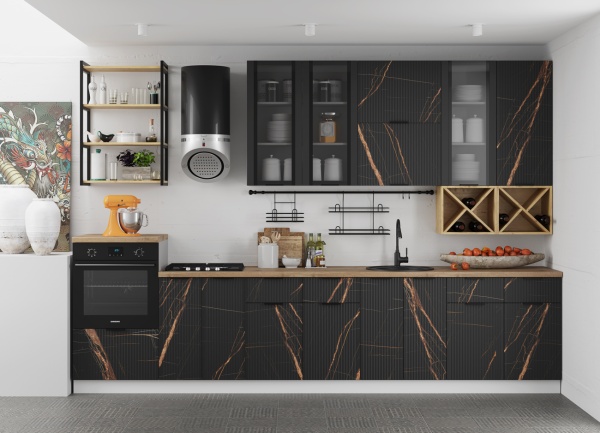 Модульная кухня Монца Кварц черный
