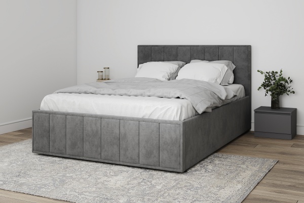 Кровать Лана (М) 1,4 Графит Софт