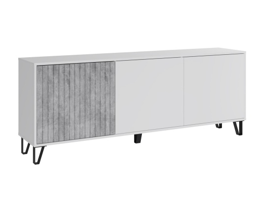 Тумба ТВ МС Ливерпуль белый/бетон светлый