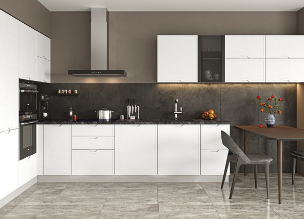 Модульная кухня Арка Штукатурка белая