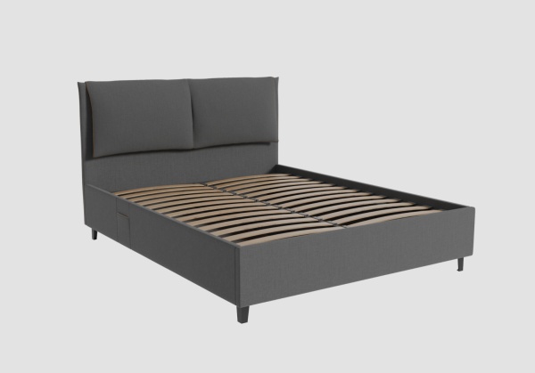 Кровать Венеция (М) 1,6 Графит Софт