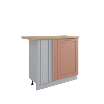 Стол Квадро Персик софт МСУ 1000 стыковка с глубиной 330