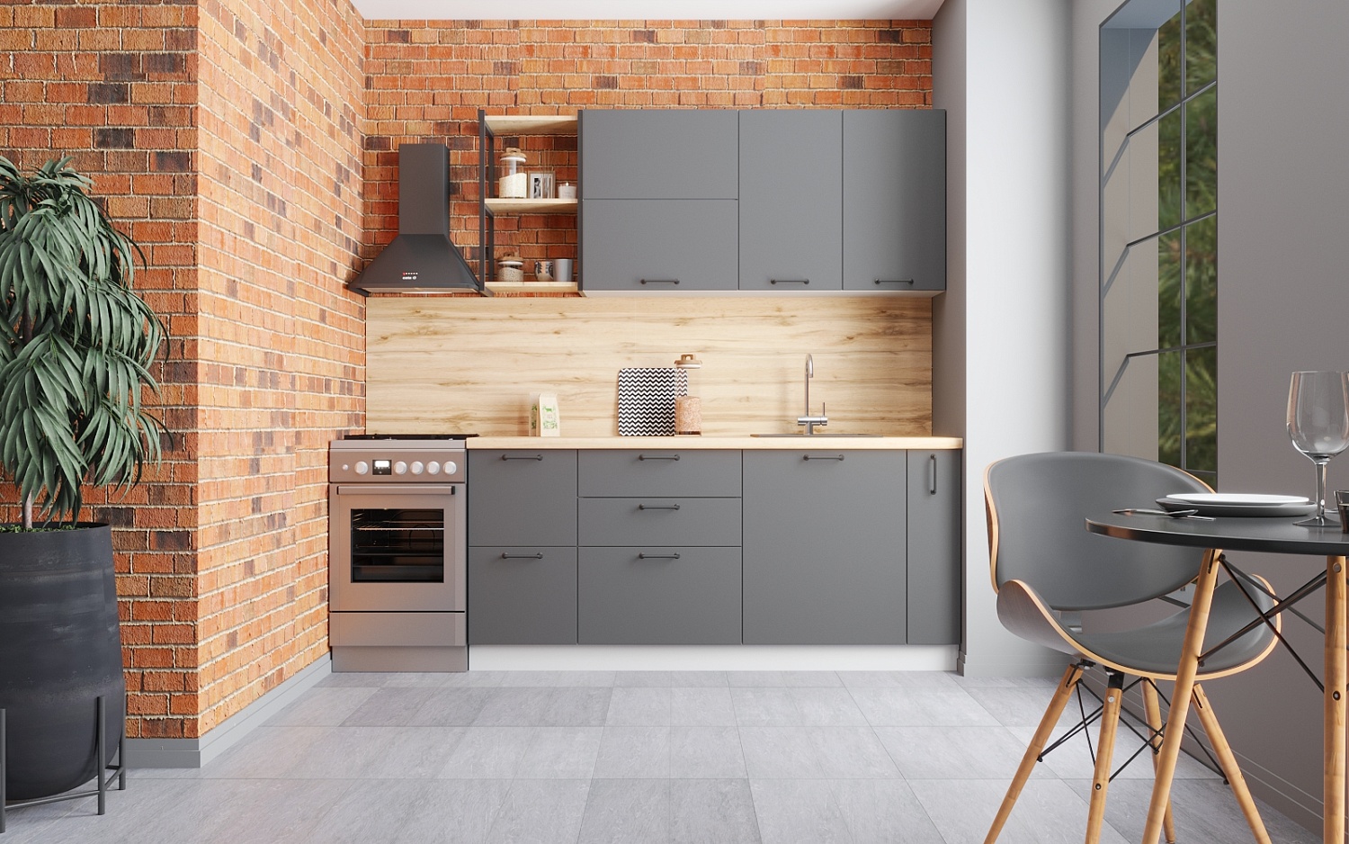 Бесплатный 3D проект кухни!