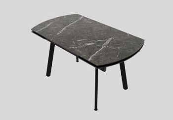Стол керамический раздвижной Князь 1400х800х300 Чёрный