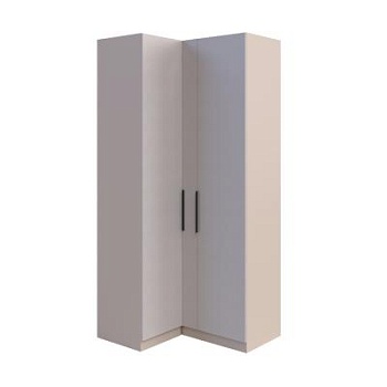 МС Роза Бежевый / Шкаф угловой 1100 «Ройс Бежевый Скин» — (Базовая комплектация)