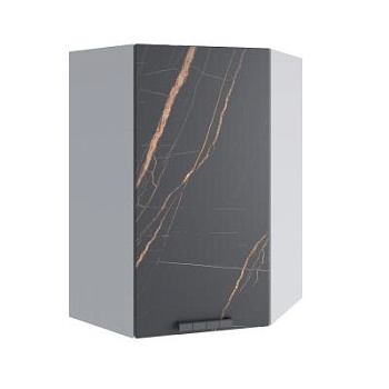 Верхний шкаф Ройс Кварц черный ВПУ 600*600