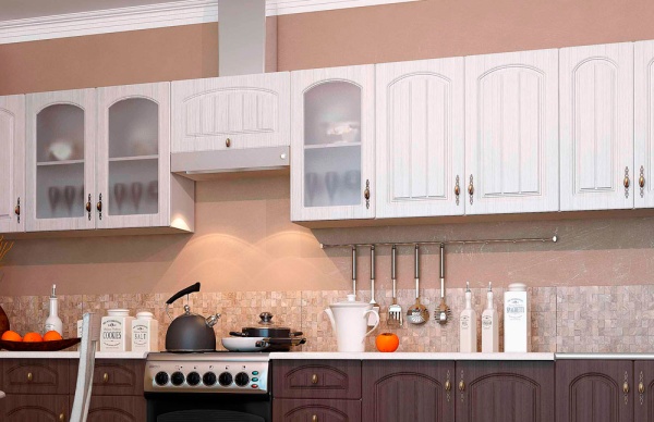 Модульная кухня Монако Сандал / Бразильский орех