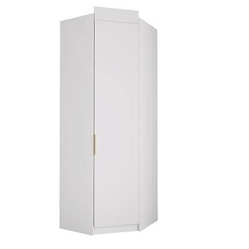 МС Лавис Шкаф угловой ШДУ 765.1 Белый/Белый софт