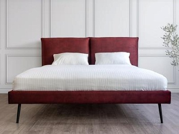 Кровать Сильвия 1,6 Бордо