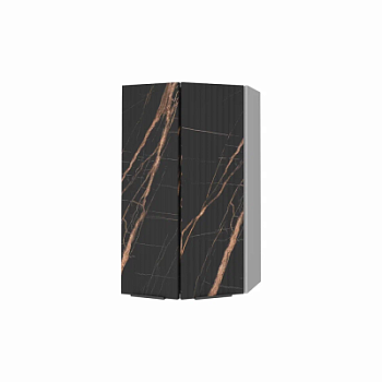 Верхний шкаф Монца Кварц черный ПТ 400