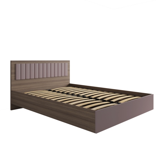 МС Роза Кровать 1400 Орех Франклин/Пудра скин