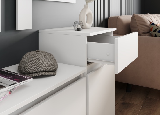 Модульная прихожая МС Мори Белый