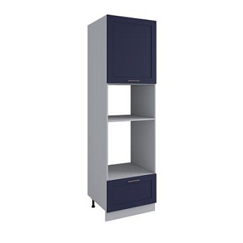 Пенал с нишей под духовку и СВЧ Квадро Черника ПНС 600