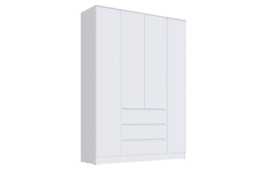 Спальня Мэнкс Шкаф 4-х створчатый  МСШ-25 белый