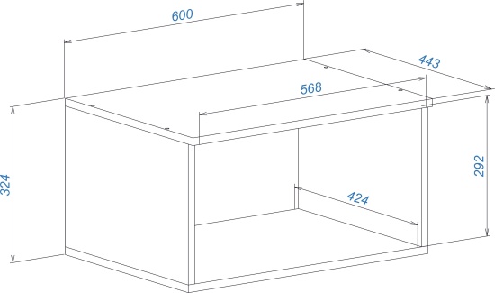 Прихожая Прага Антресоль №1 кашемир