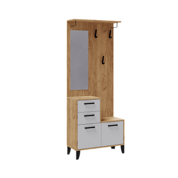 Прихожая Витра ЦС дуб крафт золотой/белый