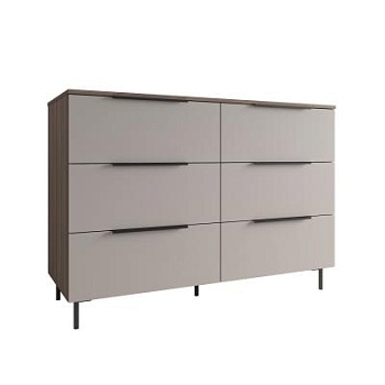 МС Роза Комод 1300 Орех Франклин/Ройс Бежевый скин