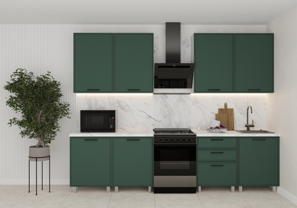 Модульная кухня Магнолия Изумруд