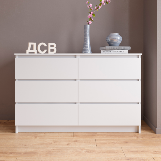 МС Мори Комод МК 1200.6 (МП/3) Белый