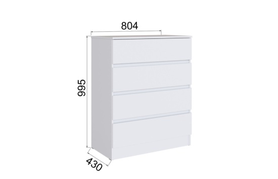 Спальня Мэнкс Комод МСК-20 белый