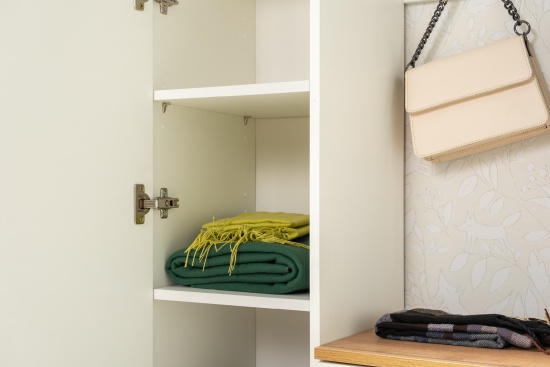 Модульная прихожая Октава Белый шагрень/Дуб Вотан