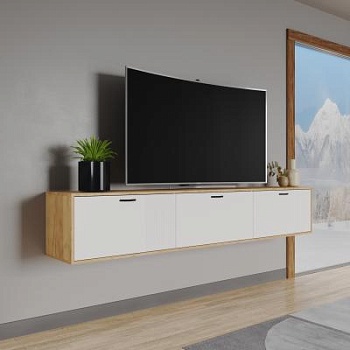 Тумба ТВМ-9 дуб крафт золотой/карбон фарфор