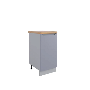 Стол Тренто Серый эмалит С 400 левый