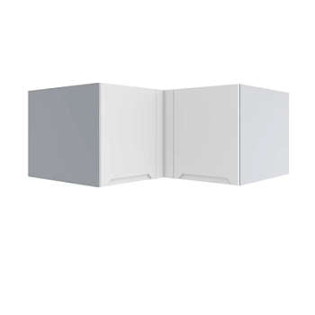 Верхний шкаф Тренто Белая кожа ГВПГУ 1000