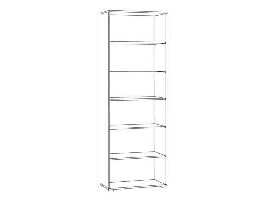 Остин Шкаф-витрина 16.394.02 графит/дуб золотой