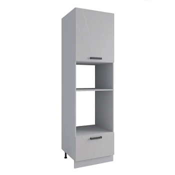 Пенал с нишей под духовку и СВЧ Ройс Кварц бежевый ПНС 600