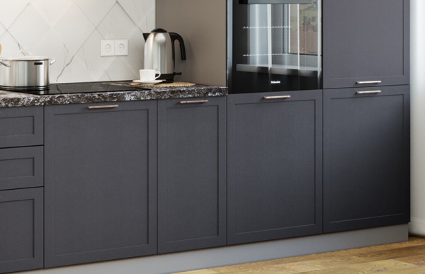 Модульная кухня Квадро Железо / Лунный свет