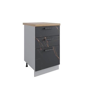 Стол Ройс Кварц черный СЯШ 500