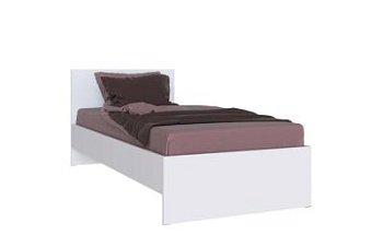 Спальня Мэнкс Кровать МСКР-1 0,9 белый