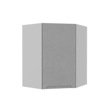 Верхний шкаф Тренто Штукатурка серая ПУ 550*550 левый