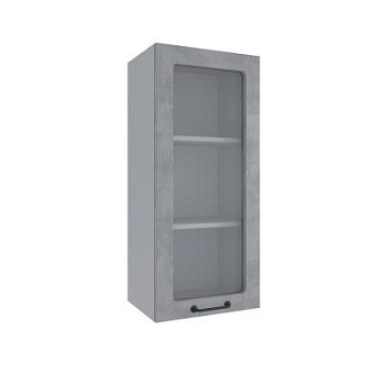 Верхний шкаф Лофт Бетон светлый ВПС 400