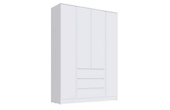 Спальня Мэнкс Шкаф 4-х створчатый  МСШ-25 белый