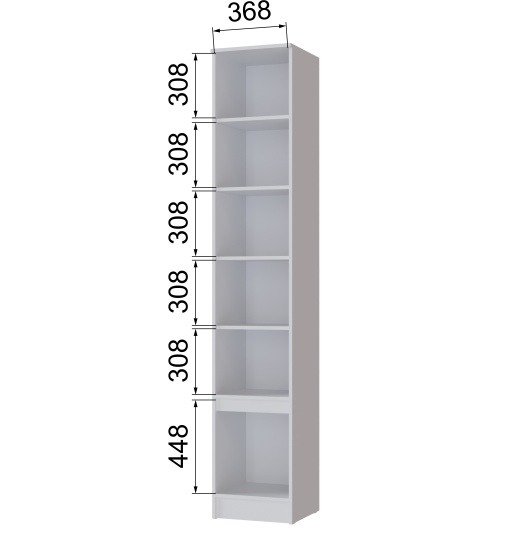 Прихожая Мэнкс Пенал МПП-30 белый