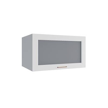 Верхний шкаф Квадро Белая кожа ГВПГС 800