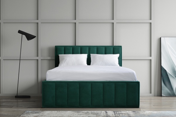 Кровать Лана (М) 1,4 Зелёный Софт