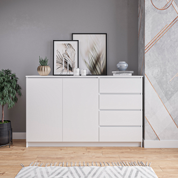 МС Мори Комод МК 1600.1 (МП/3) Белый