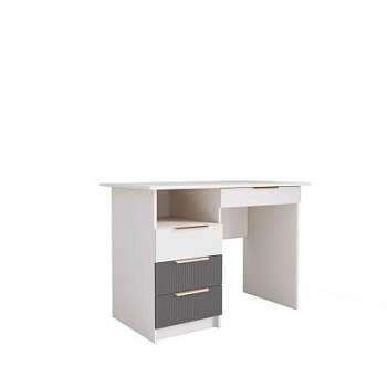 Стол письменный Лавис СТД 1070.1 (Белый/Графит софт)