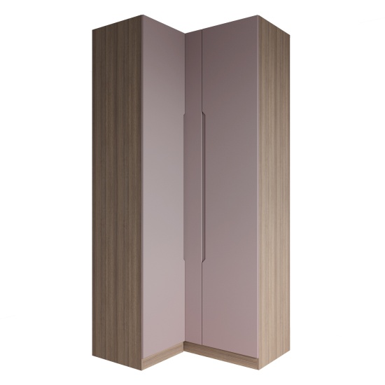 МС Роза Шкаф угловой 1100 Орех Франклин/Тренто Пудра скин