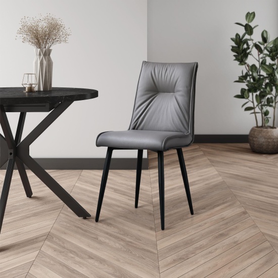 Стул Сенатор (2 шт) Кожа Серая